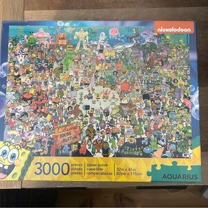NEW Nickelodeon Aquarius SpongeBob SquarePants Puzzle 3000 pieces